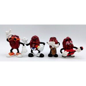 California Raisins  1987 PVC Figures Toys Collectible Vintage Lot of 4